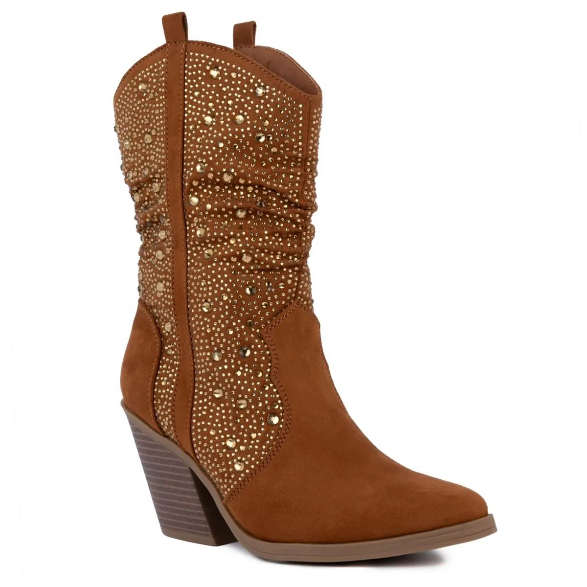 KASSANDRA 2 Womens Jeweled Pointed Toe Cowboy, Western Boots