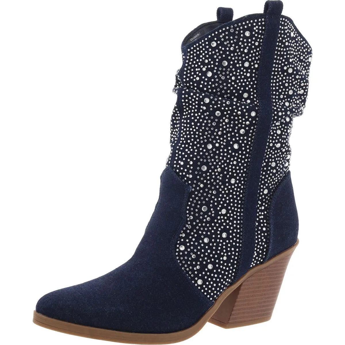 KASSANDRA 2 Womens Jeweled Pointed Toe Cowboy, Western Boots
