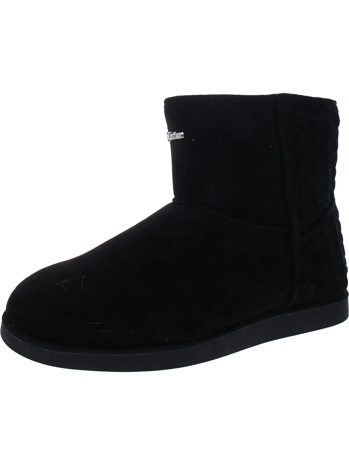 Kave Womens Faux Suede Slip On Winter & Snow Boots