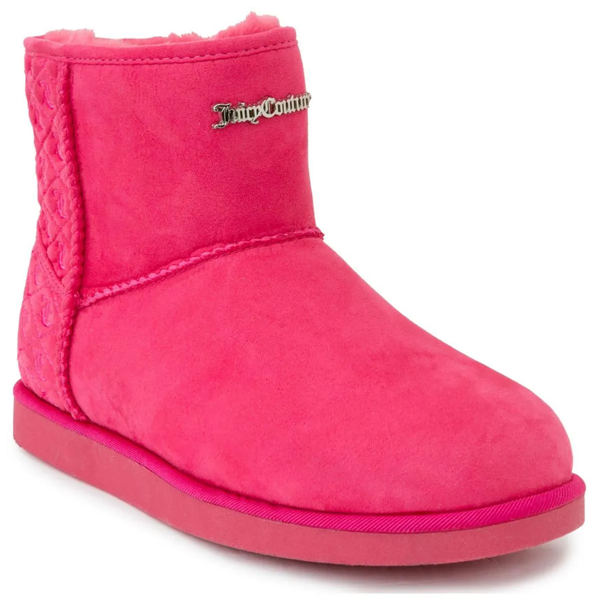 Kave Womens Faux Suede Slip On Winter & Snow Boots