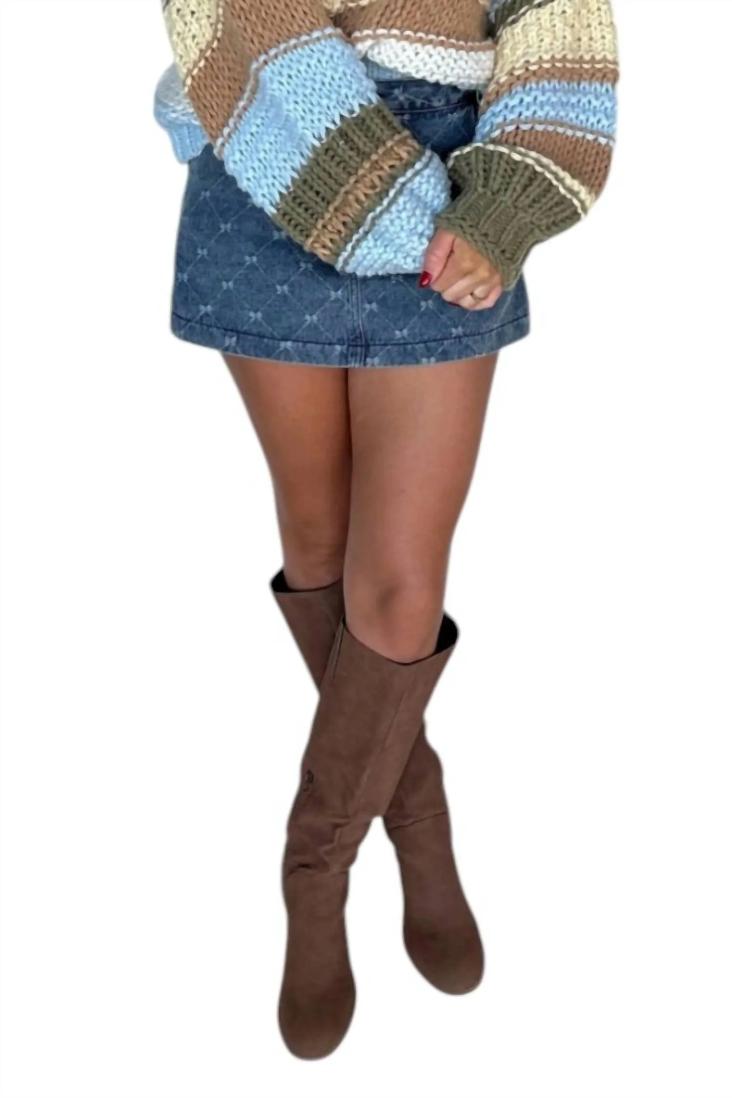 Knee High Boots In Brown
