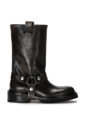 Kurt Distressed Bull Biker Boots