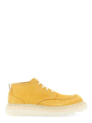 Lace-Up Boots With Chunky Rubber Sole