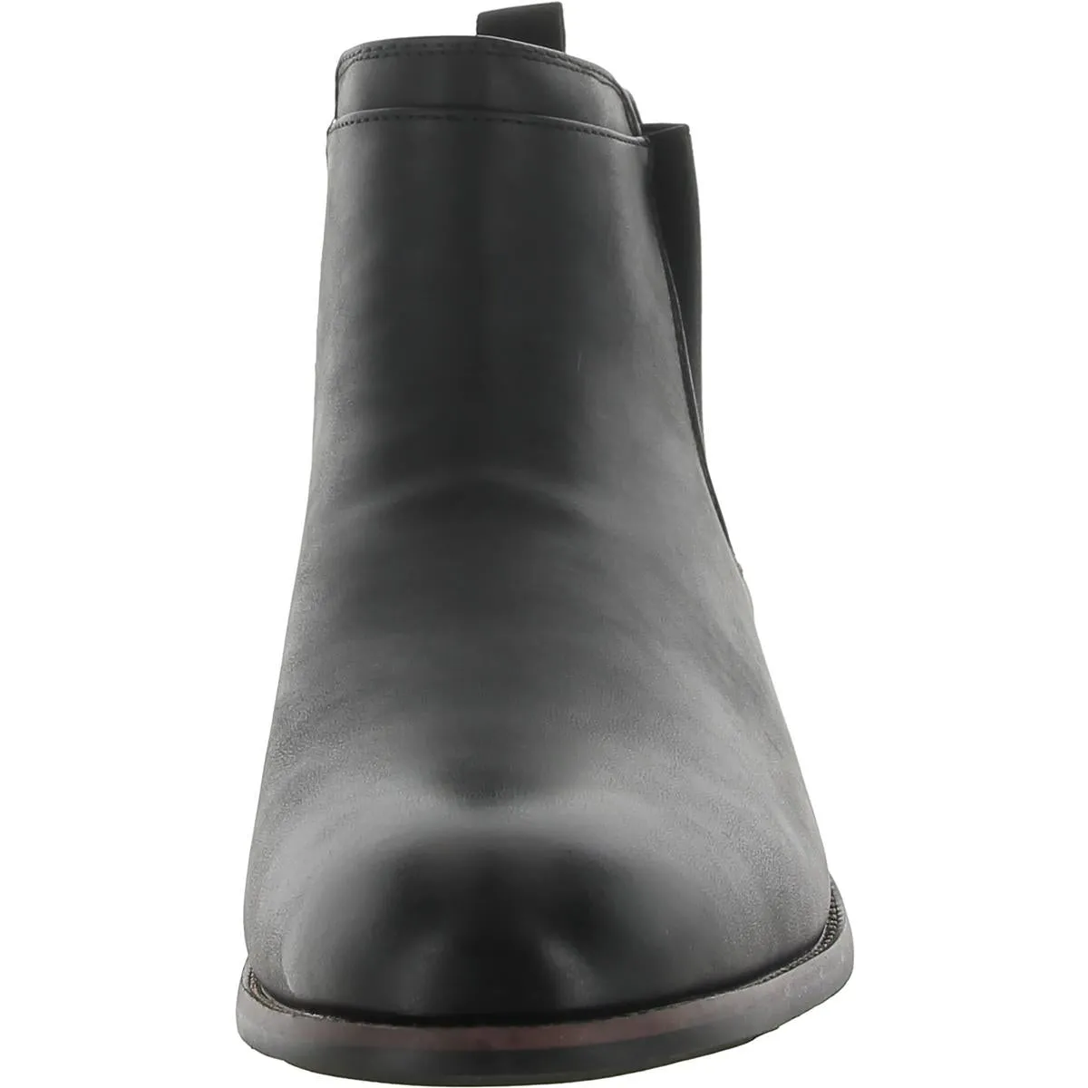 Landon  Mens Faux Leather Pull On Chelsea Boots