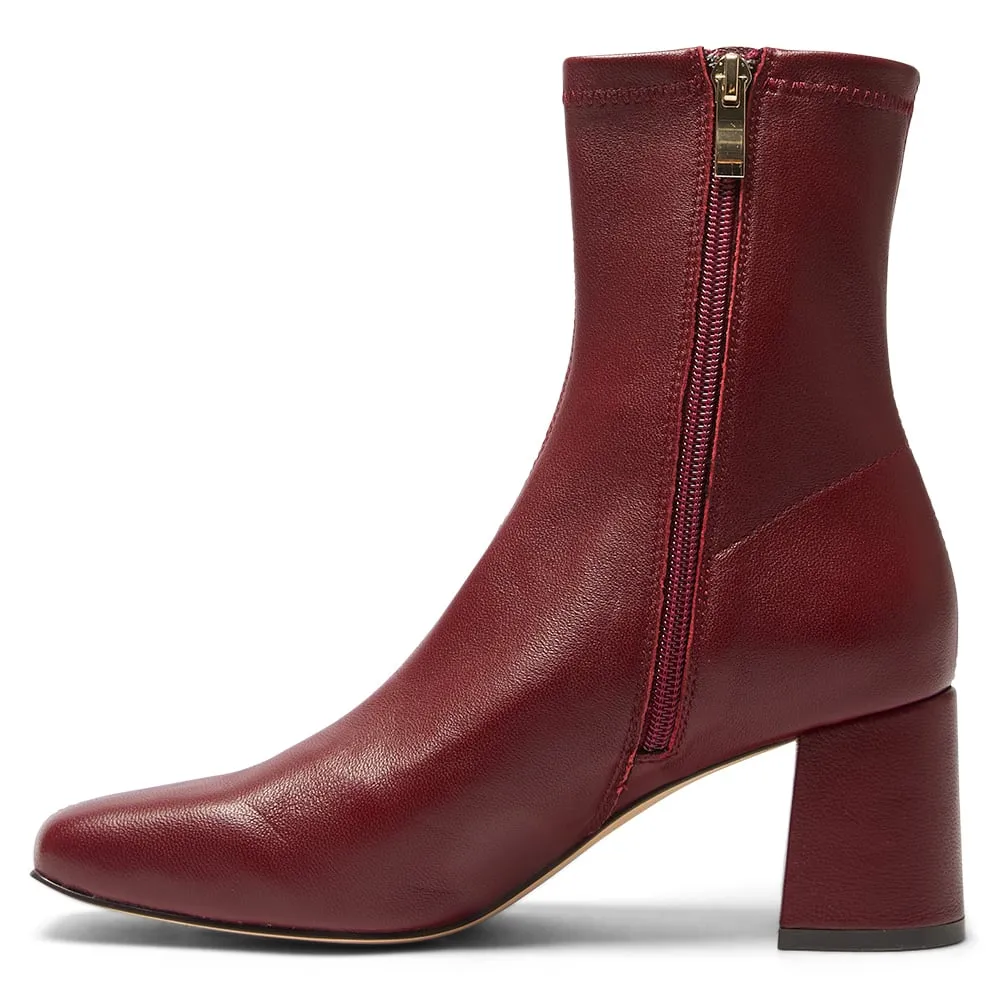 Lantana Boot in Wine Stretch Glove Leather