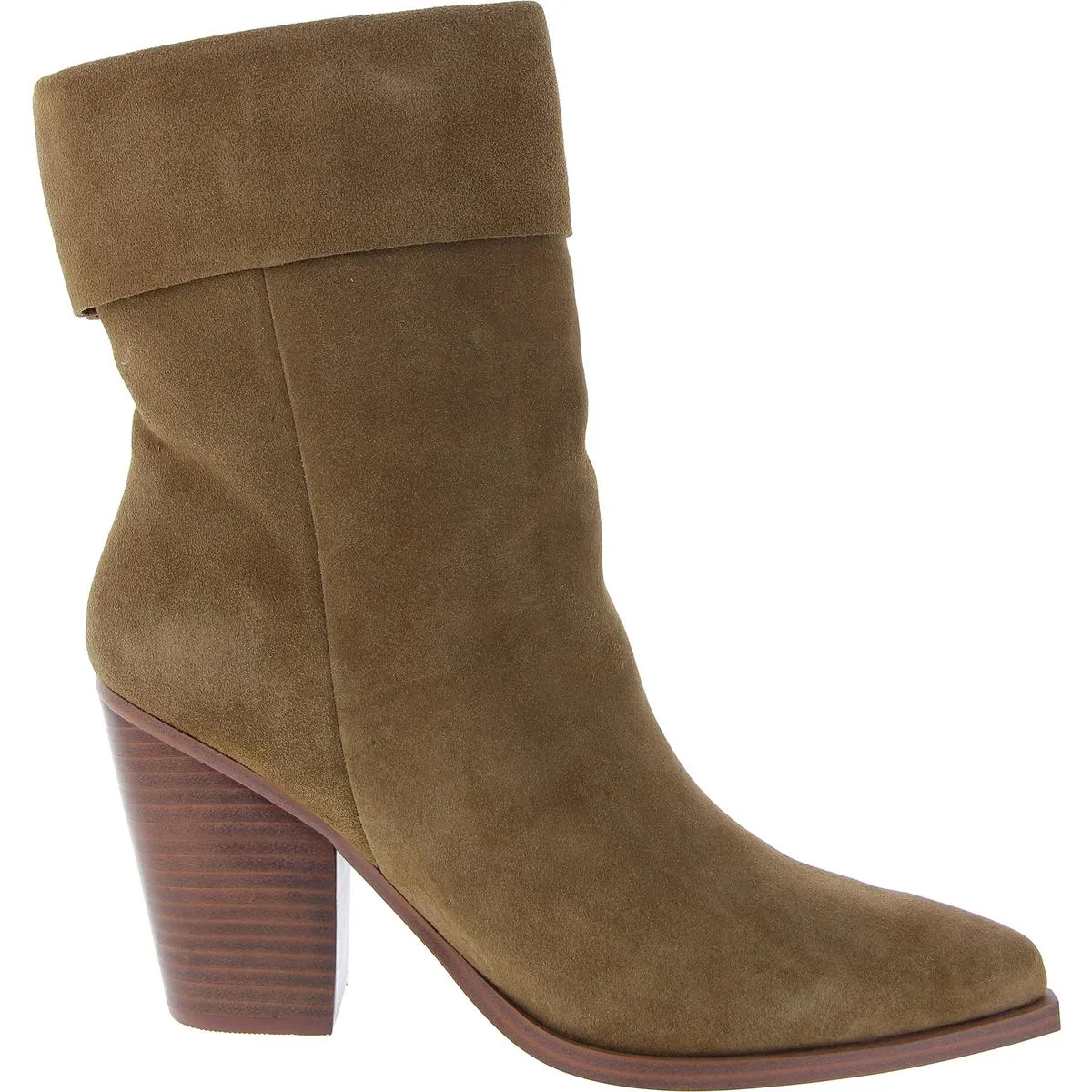 Latasha Womens Suede Pull On Mid-Calf Boots