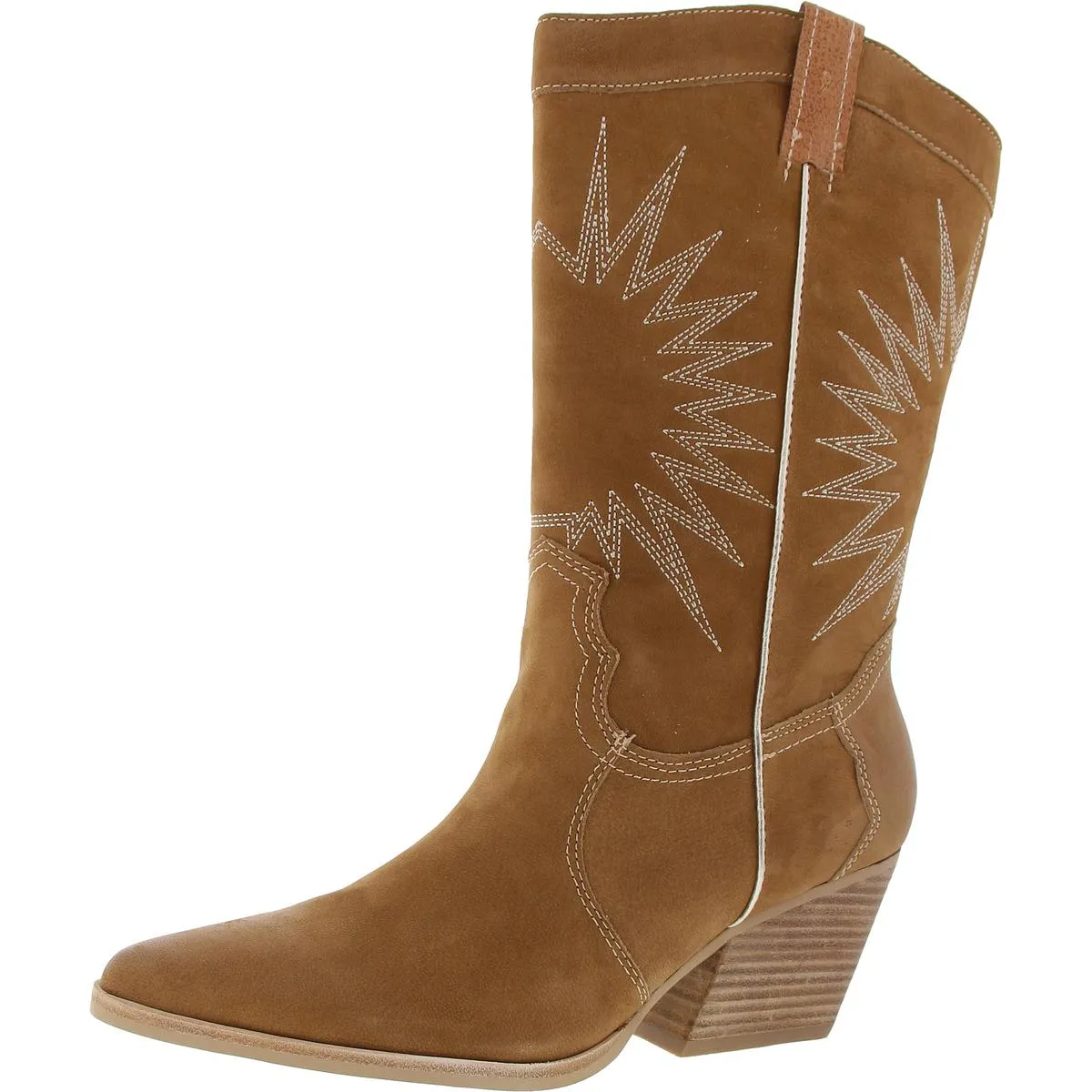 Lawson Womens Block Heel Leather Cowboy, Western Boots