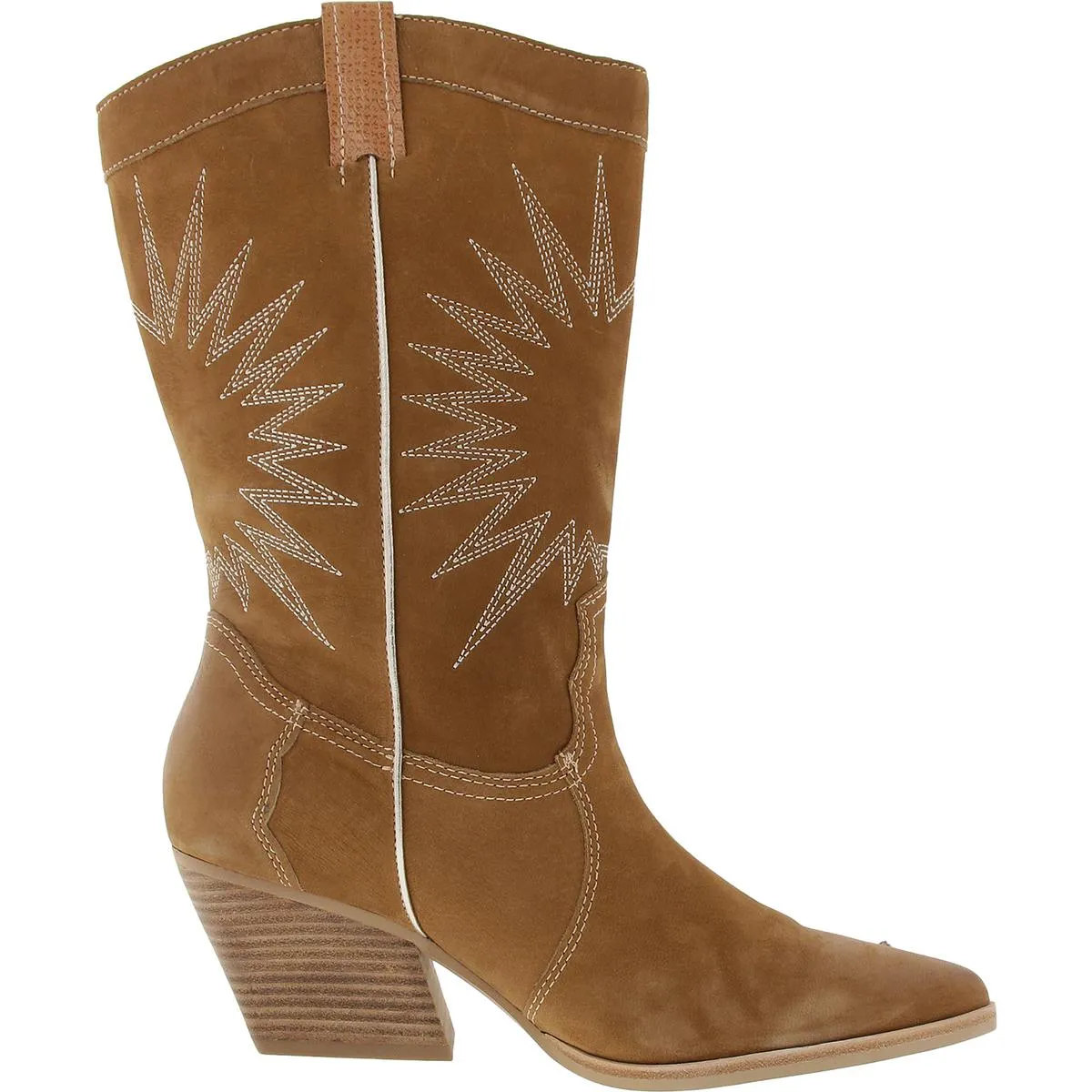Lawson Womens Block Heel Leather Cowboy, Western Boots