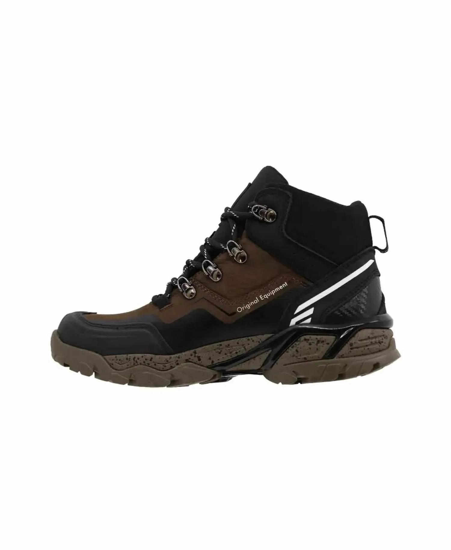 Leather Hiking Boot In Brown