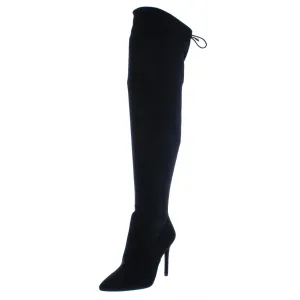 Lessy Womens Pointed Toe Over-The-Knee Boots