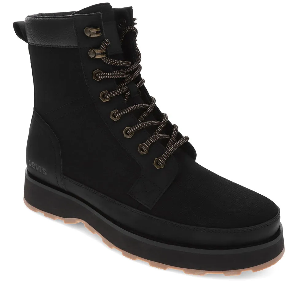 Levi's Mens Greyson Heavy Canvas Lace Up Rugged Casual Boot