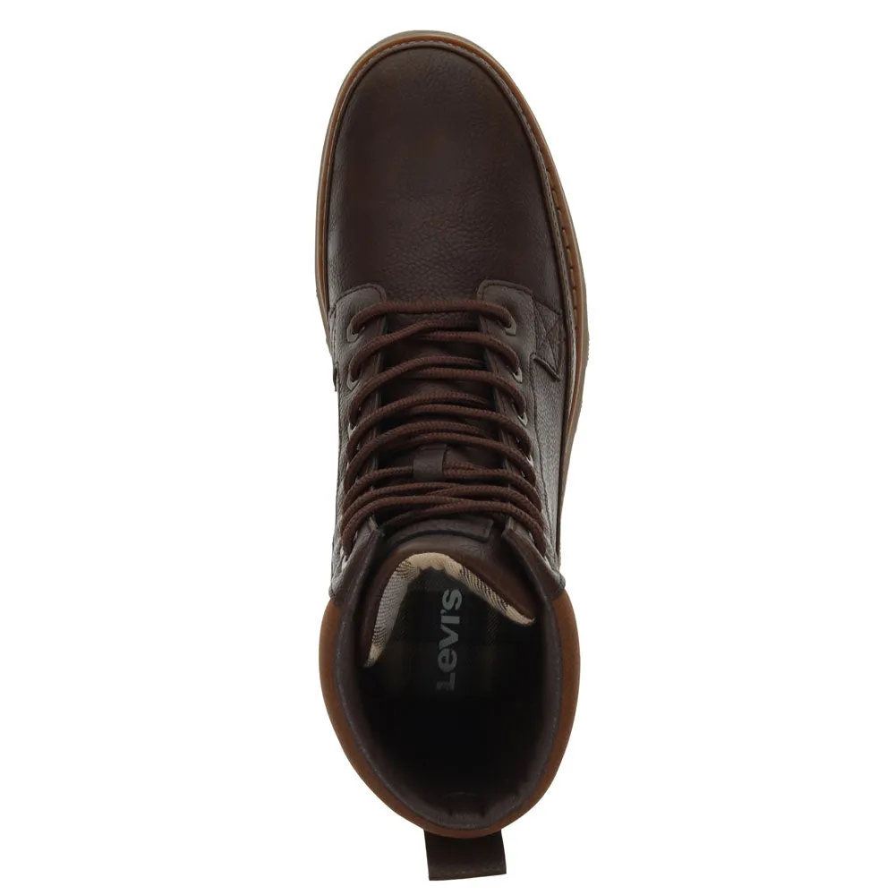 Levi's Mens Greyson SH Vegan Leather Lace Up Rugged Casual Boot