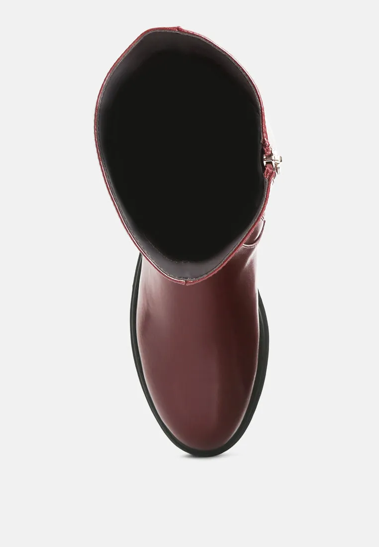 lewisa panelled lug sole boots