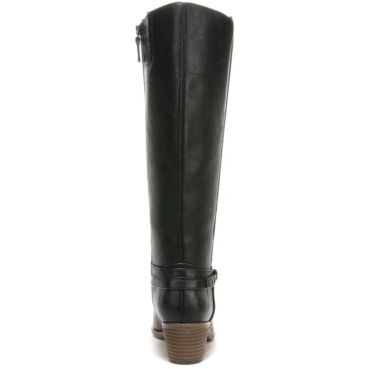 Liberate Womens Faux Leather Riding Knee-High Boots