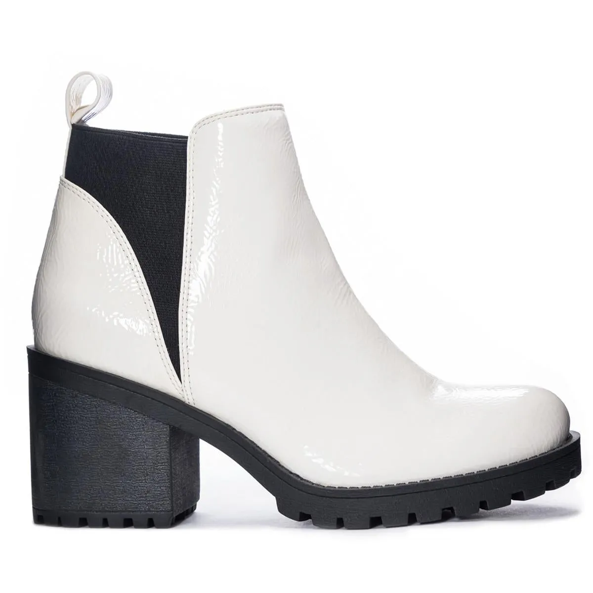 Lido Womens Faux Leather Block Heel Ankle Boots
