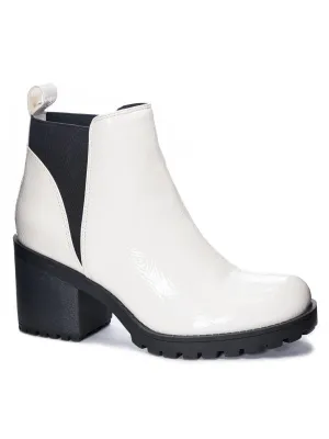 Lido Womens Faux Leather Block Heel Ankle Boots