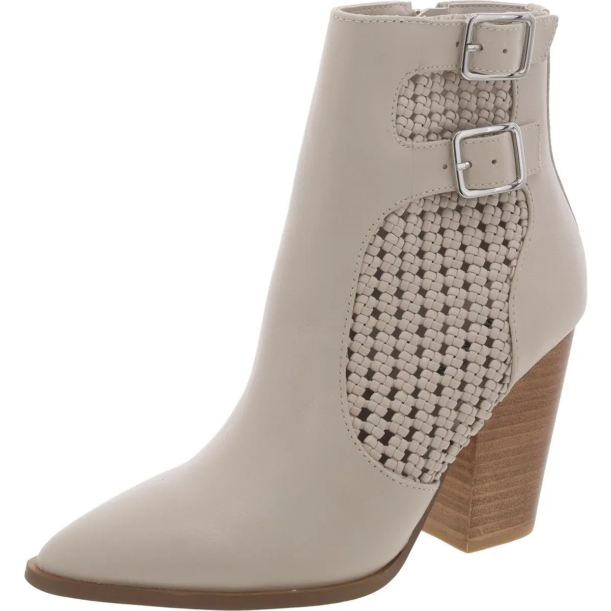 Liz Womens Leather Pointed Toe Ankle Boots