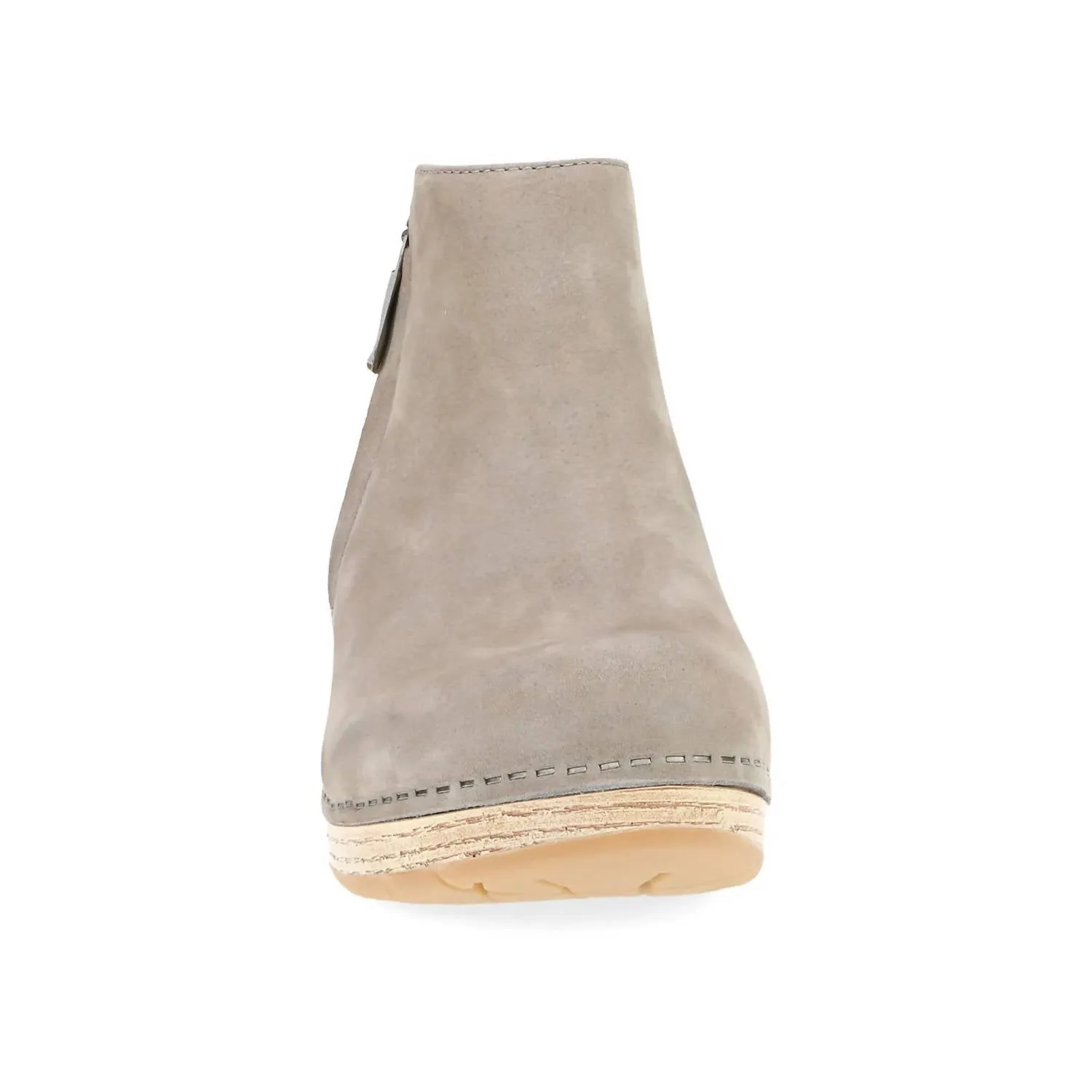 Lizanne Short Boot In Taupe Milled Nubuck