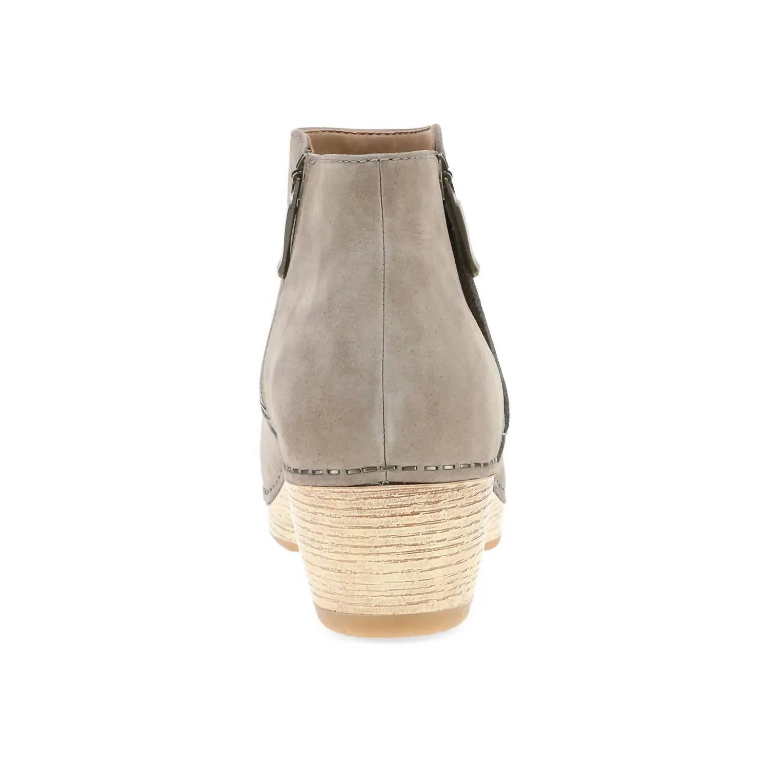 Lizanne Short Boot In Taupe Milled Nubuck