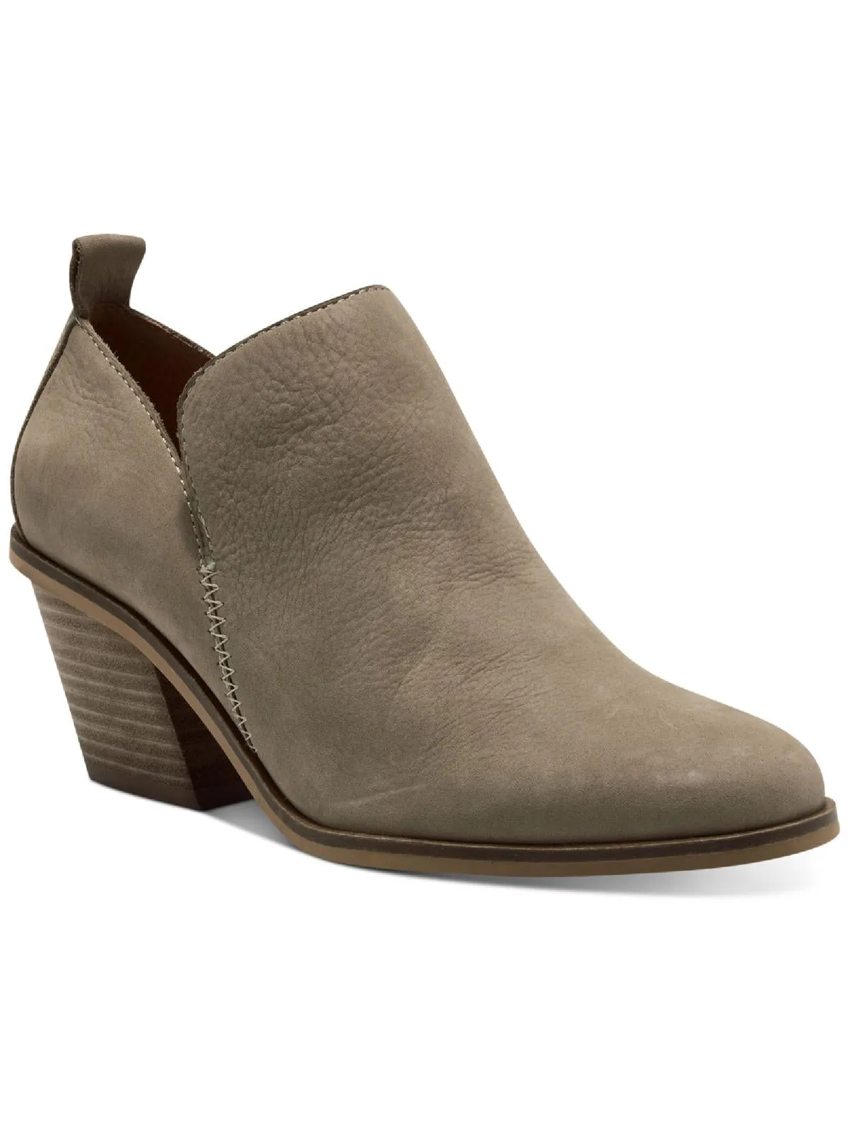 LK Victorey Womens Leather Almond Toe Shooties