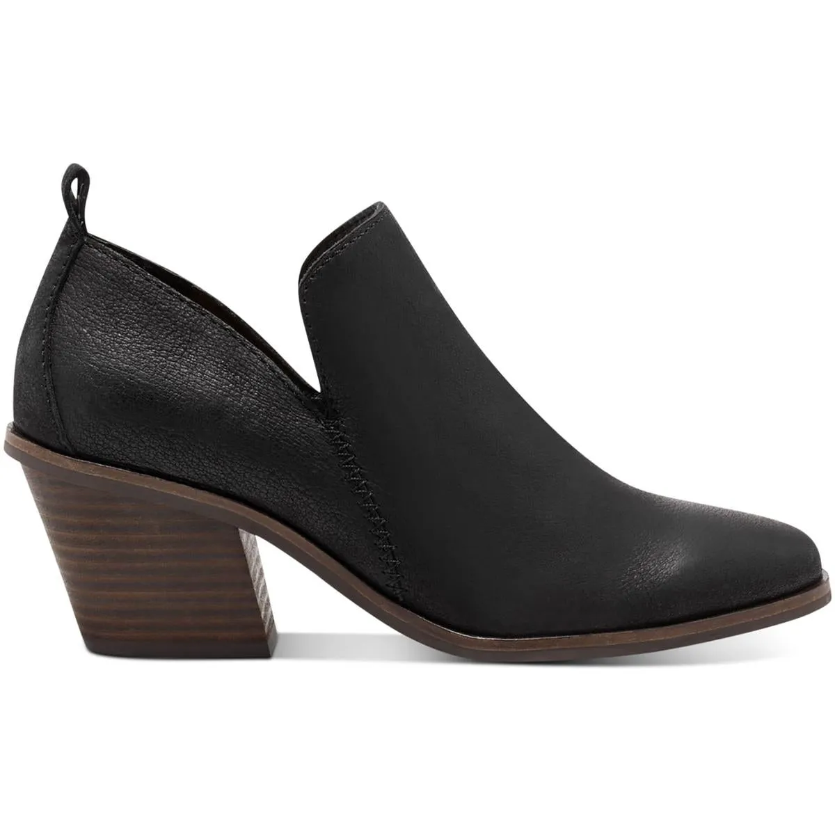 LK Victorey Womens Leather Almond Toe Shooties