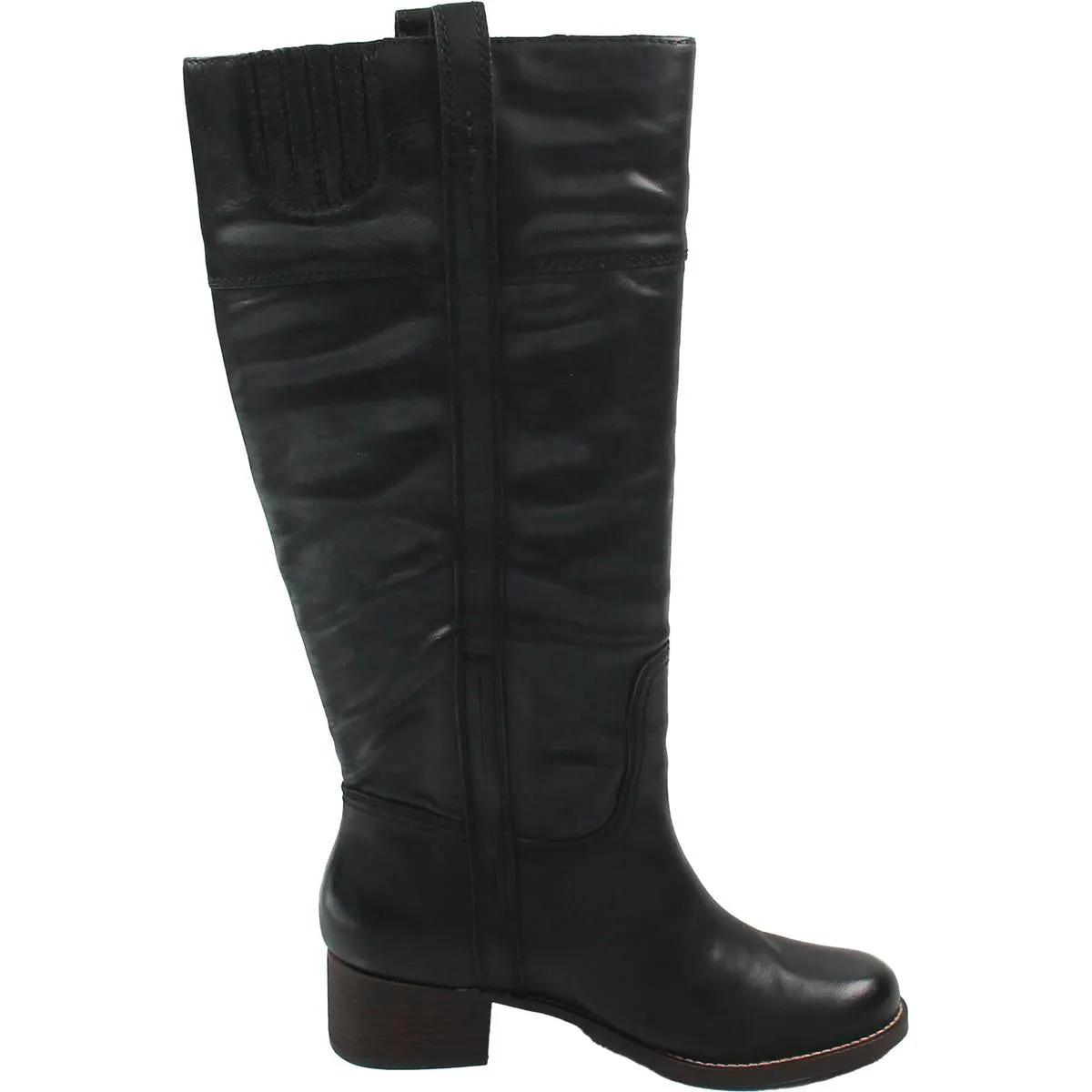 LKHYBISCUSWWC Womens Wide Calf Leather Mid-Calf Boots