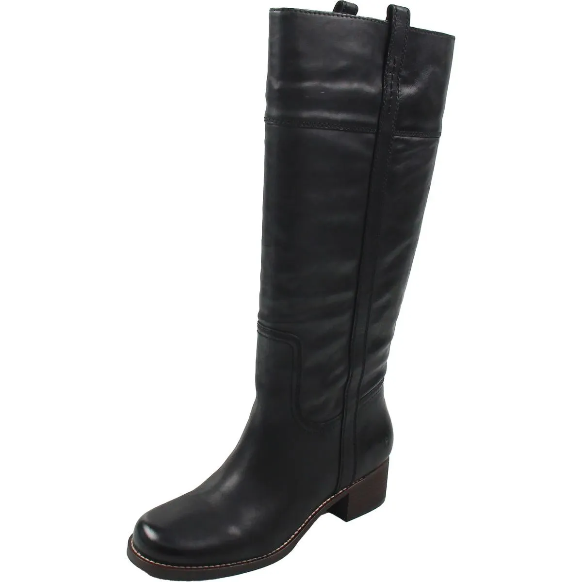 LKHYBISCUSWWC Womens Wide Calf Leather Mid-Calf Boots