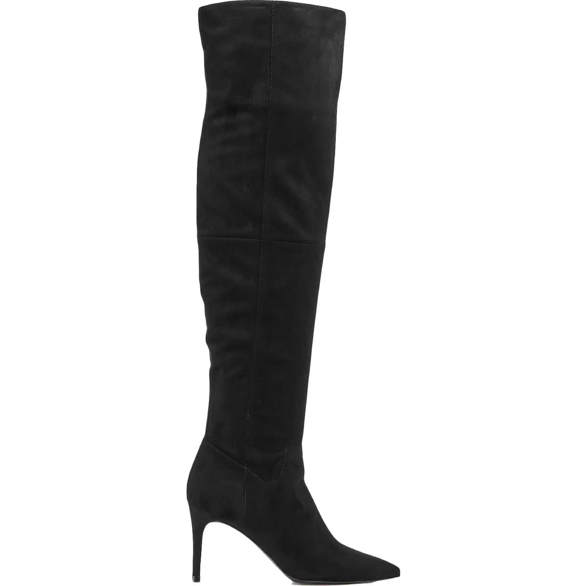 Lola Womens Faux Suede High Heel Dress Boots