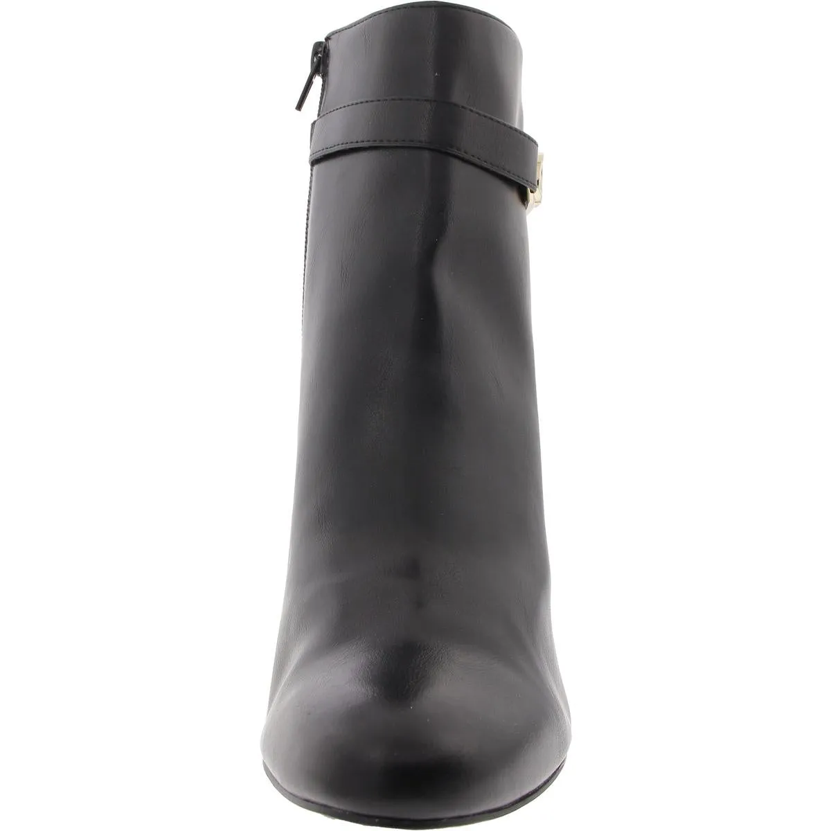 Lottie Womens Faux Leather Solid Ankle Boots