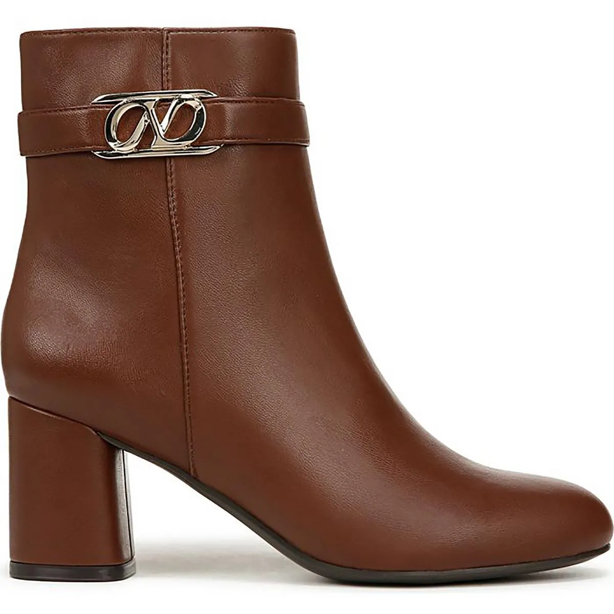 Lottie Womens Faux Leather Solid Ankle Boots