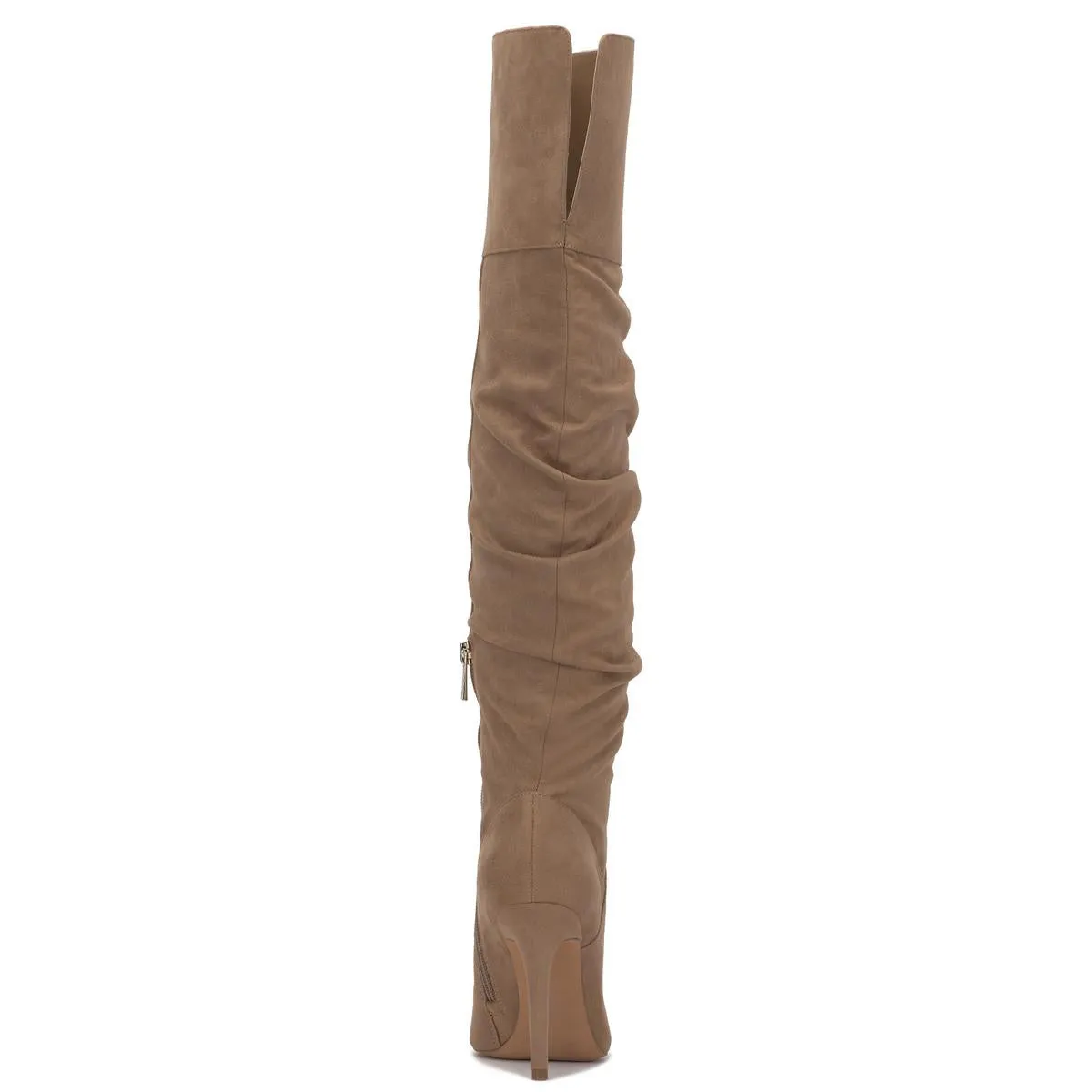 Loury Womens Stiletto Faux Suede Over-The-Knee Boots