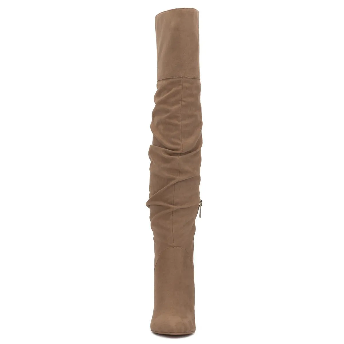 Loury Womens Stiletto Faux Suede Over-The-Knee Boots
