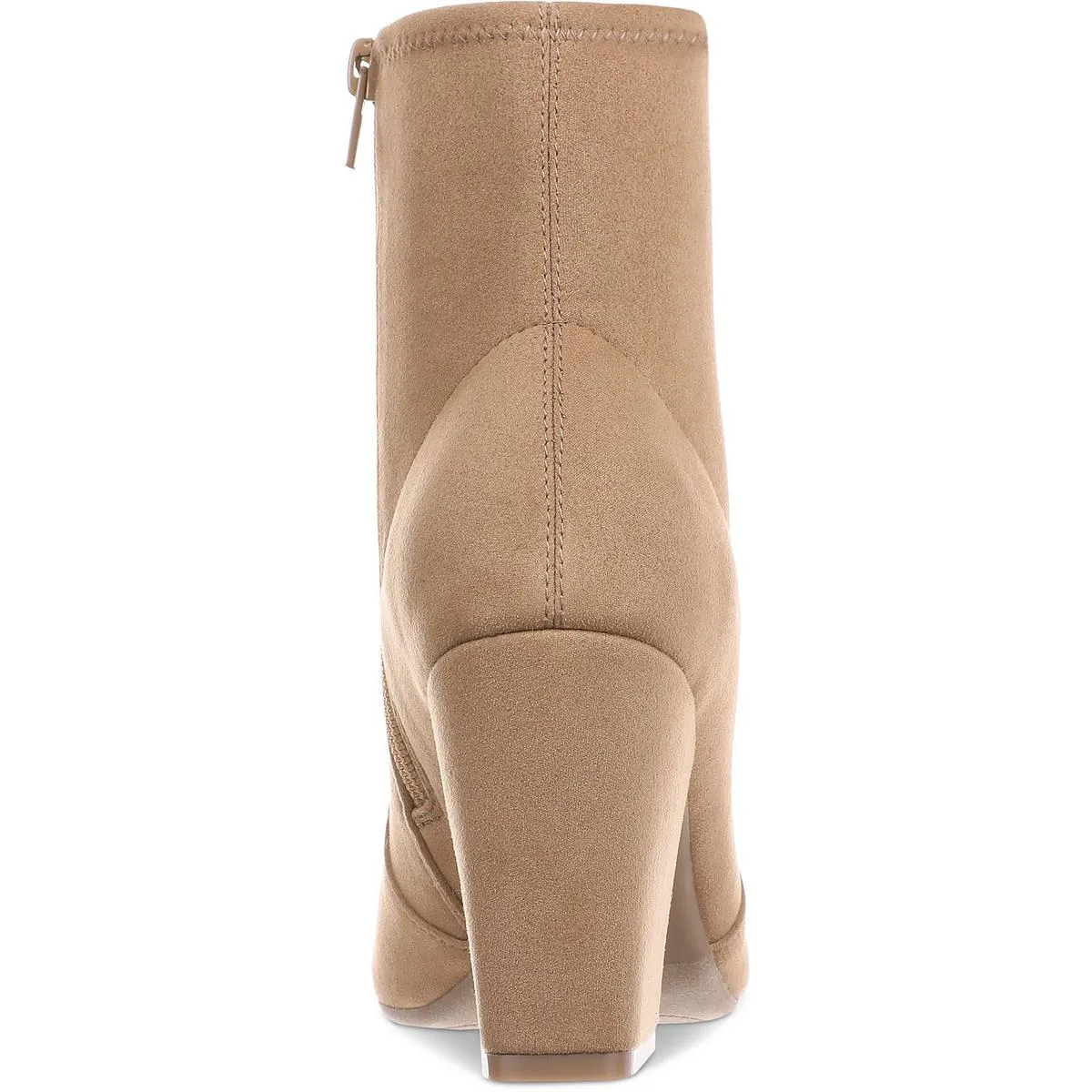 Lydiaa Womens Zipper Faux Suede Booties