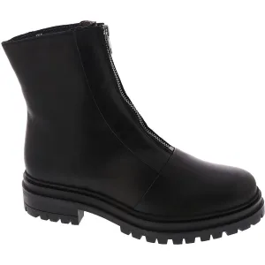 Lyle  Womens Zipper Leather Ankle Boots