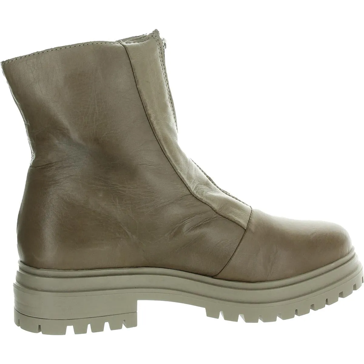 Lyle  Womens Zipper Leather Ankle Boots