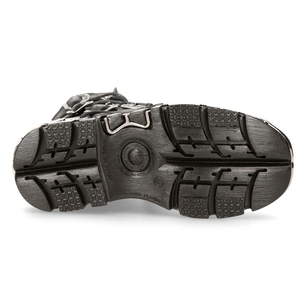 M-591-s5 Flame Boots Leather Gothic