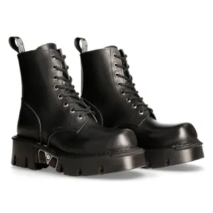 M-MILI084N-S Leather Platform Boots
