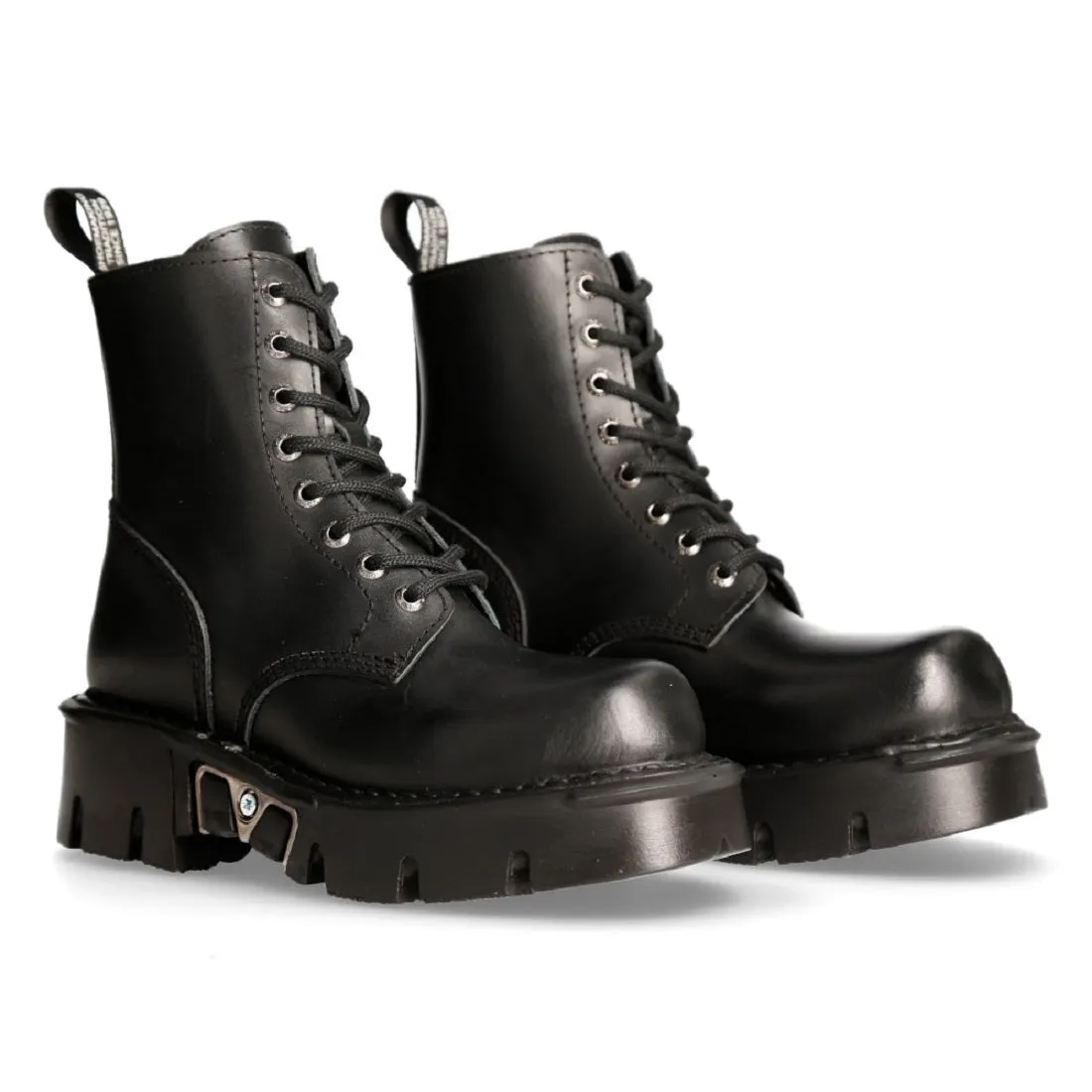 M-MILI084N-S Leather Platform Boots
