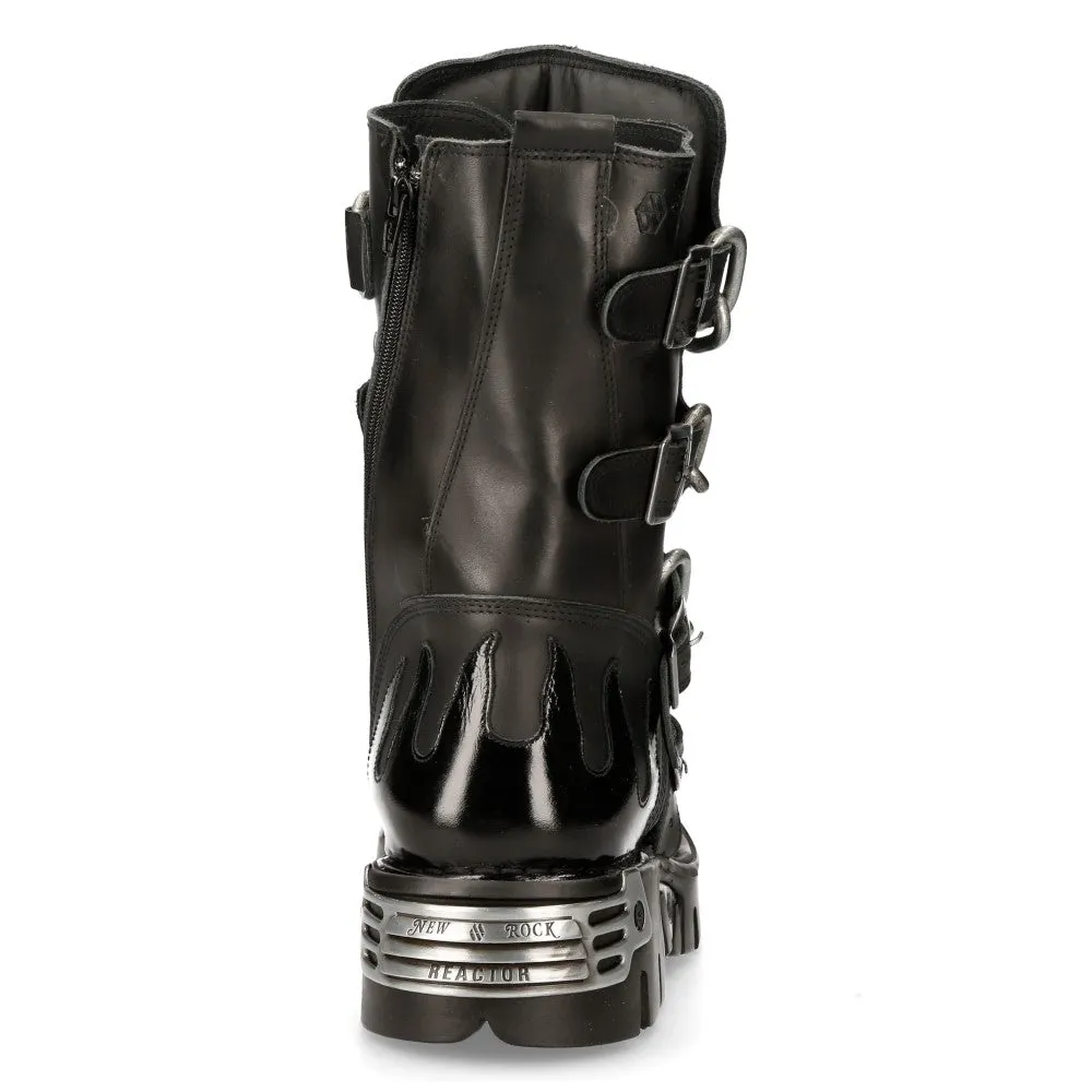 M.727.s1 Leather Skull Flame Reactor Boots
