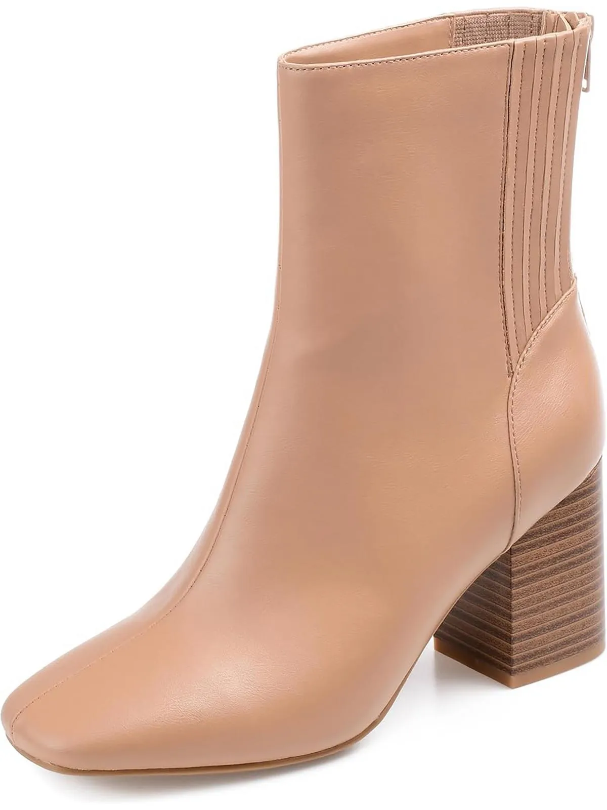 Maize Womens Faux Leather Square Toe Booties