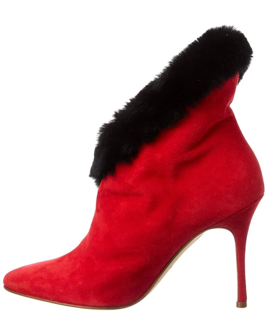 Manolo Blahnik Nestanu 105 Suede Boot