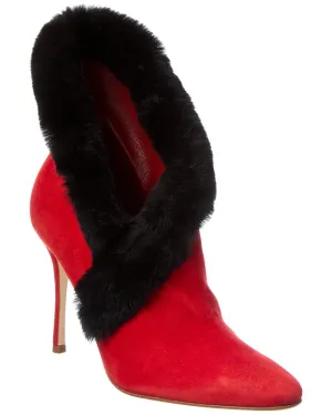 Manolo Blahnik Nestanu 105 Suede Boot