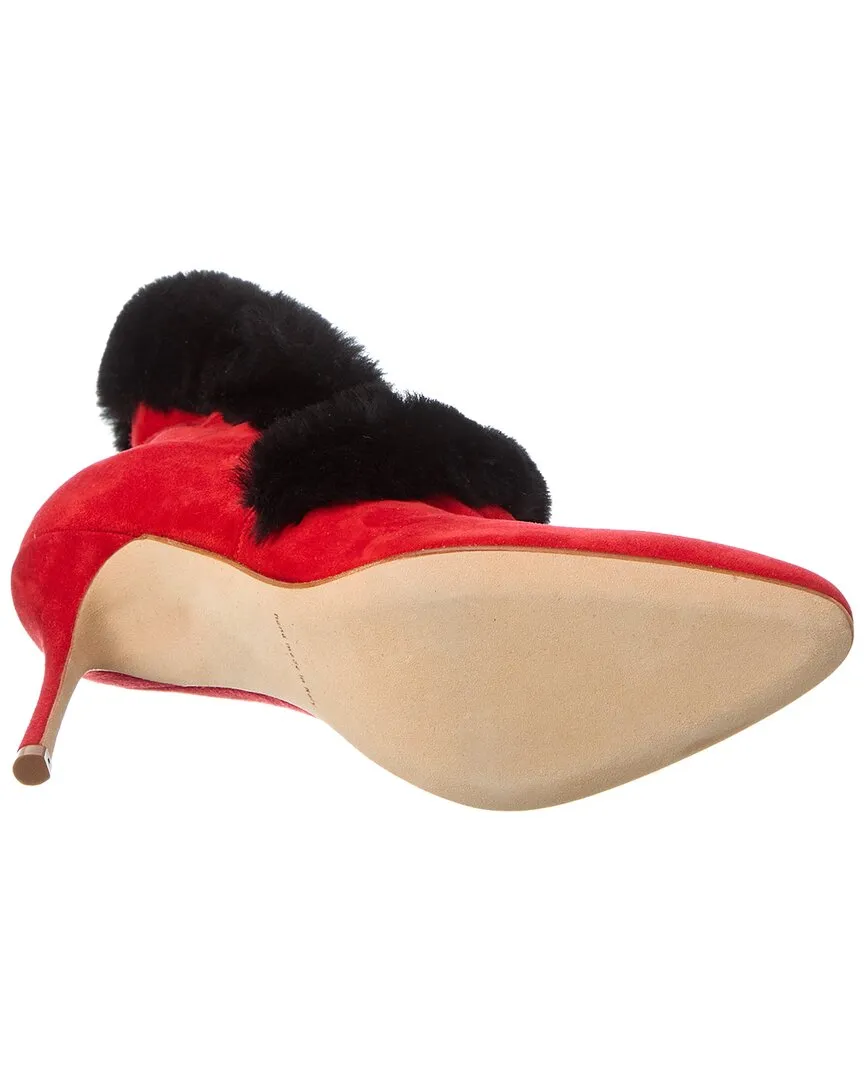 Manolo Blahnik Nestanu 105 Suede Boot