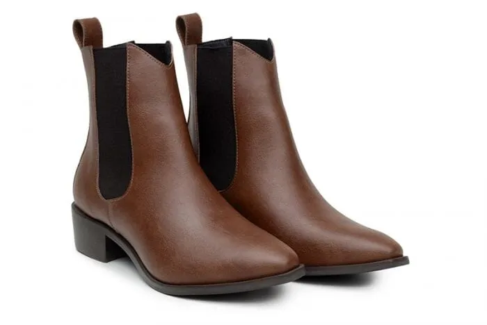 'Marcela II Women's Vegan Chelsea Boot by Ahimsa - Cognac