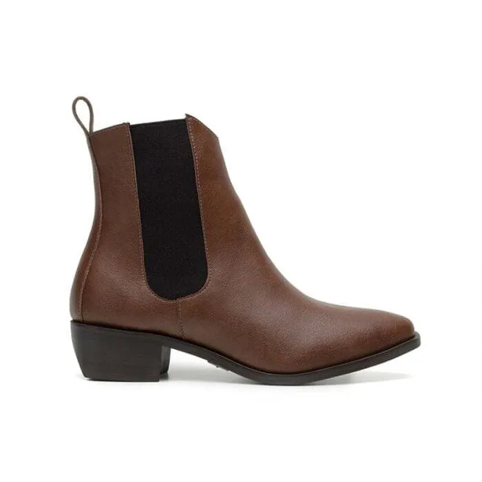 'Marcela II Women's Vegan Chelsea Boot by Ahimsa - Cognac
