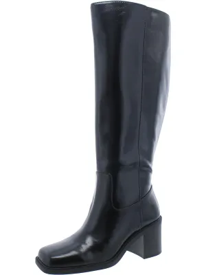 Mariah Womens Square Toe Zipper Knee-High Boots
