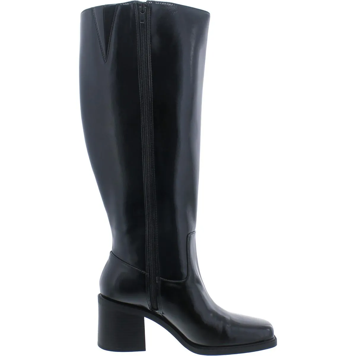 Mariah Womens Square Toe Zipper Knee-High Boots