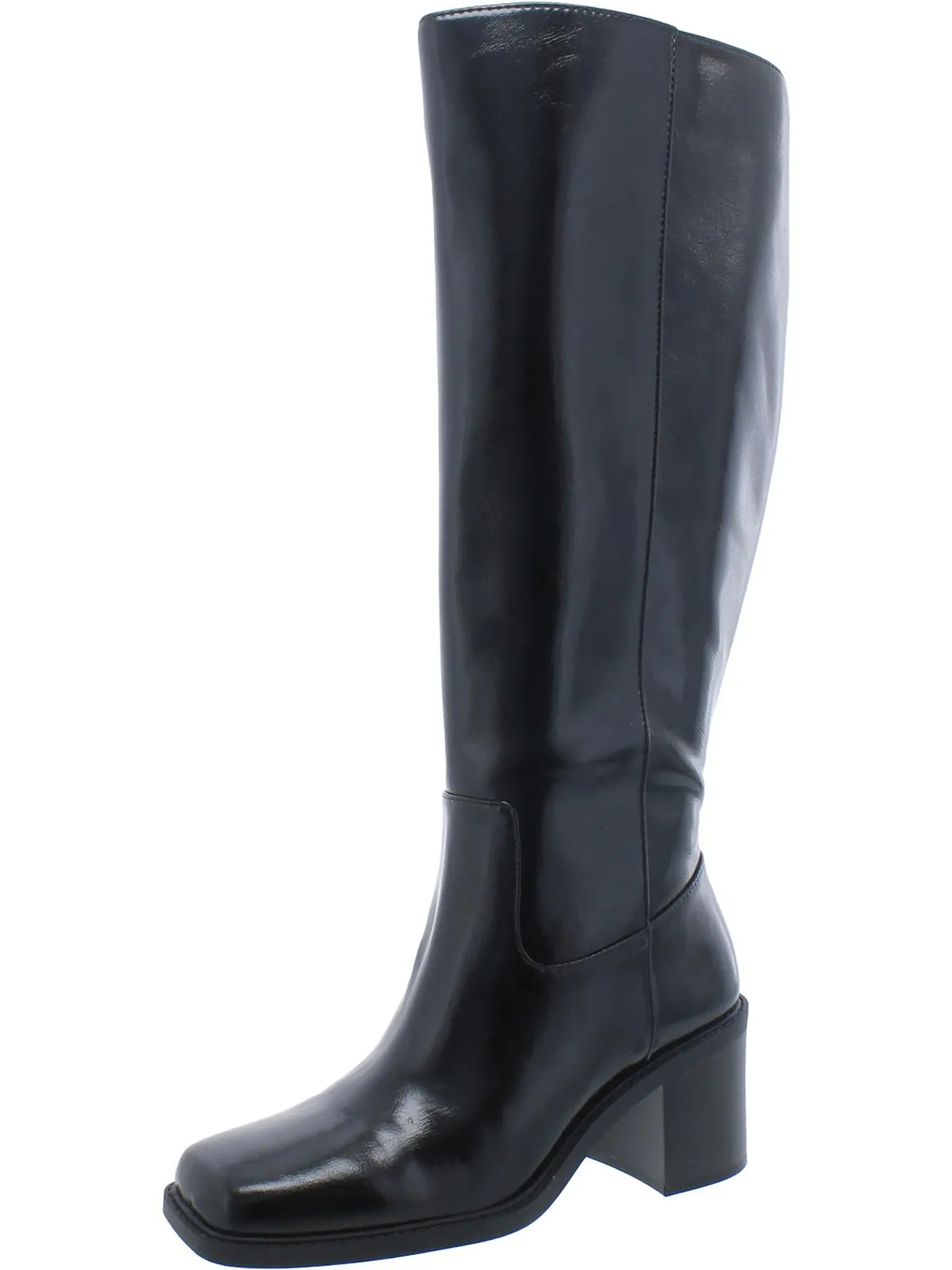 Mariah Womens Square Toe Zipper Knee-High Boots