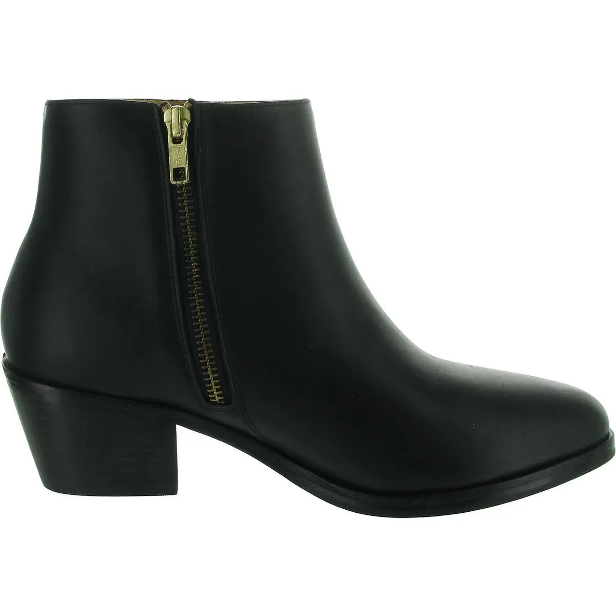 Marisa Womens Zipper Leather Ankle Boots