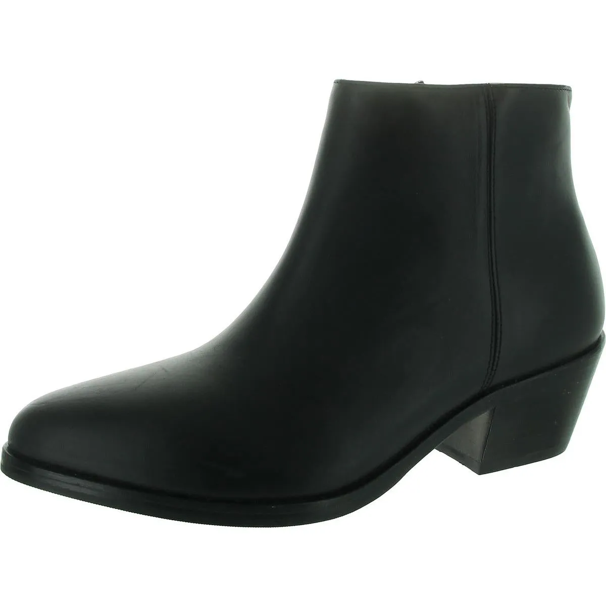 Marisa Womens Zipper Leather Ankle Boots